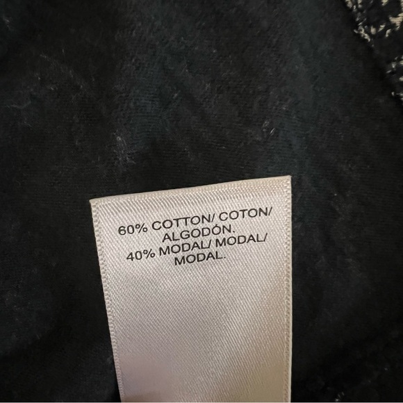 LUCKY BRAND Top Size 1X Paisley Blue cotton blend 3/4 Sleeve - Picture 10 of 13